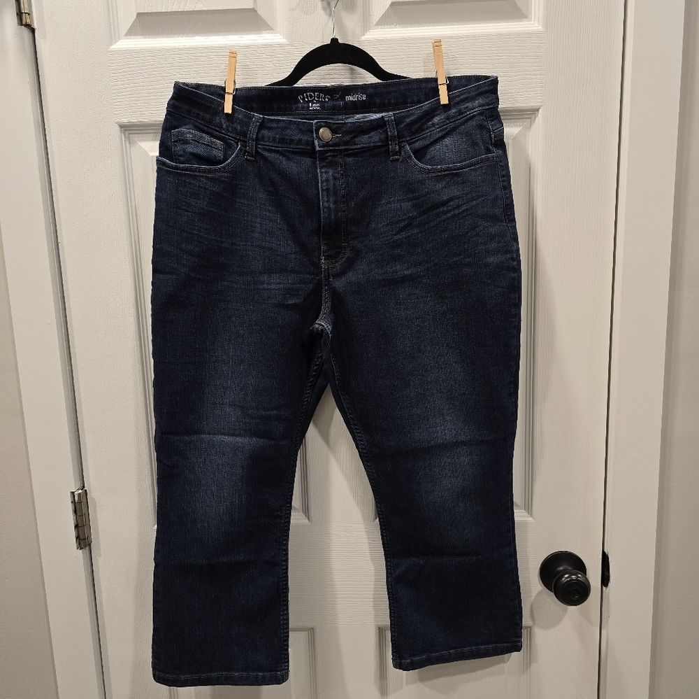 Riders By Lee Dark Blue Cropped Jeans